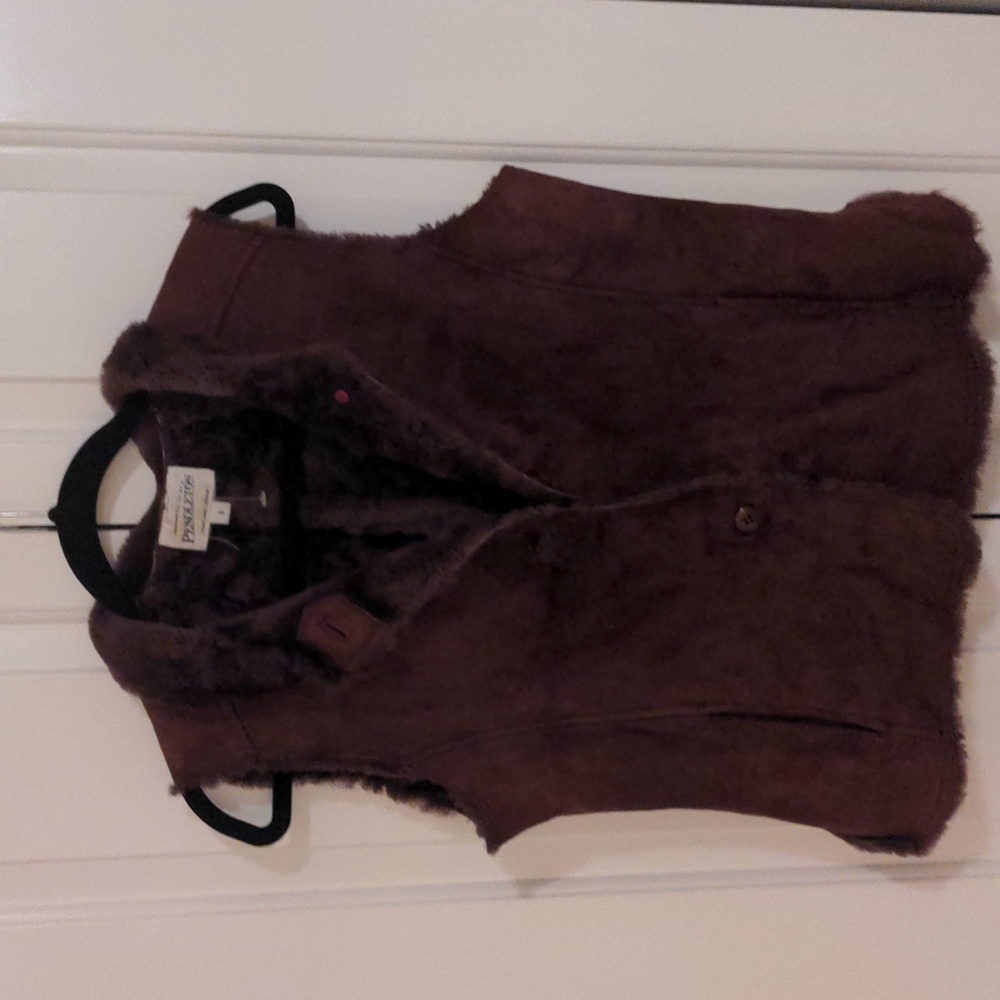 Vintage Pendleton women's suede vest